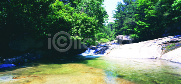 상쾌 흐름 사람없음 JPG 포토 계곡 나무 돌(바위) 물 바위(돌) 산 숲 야외 용추계곡 자연 칼봉산 컬러 파노라마 풍경(경치) 한국