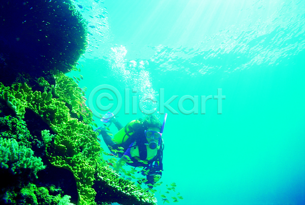 한명 JPG 포토 거품 물기포 물방울 바다 바닷속 산호 산호초 생태계 수영 수중 수중사진 스쿠버다이버 스쿠버다이빙 야외 자연 잠수 잠수부 주간 컬러 파란색 풍경(경치) 해저