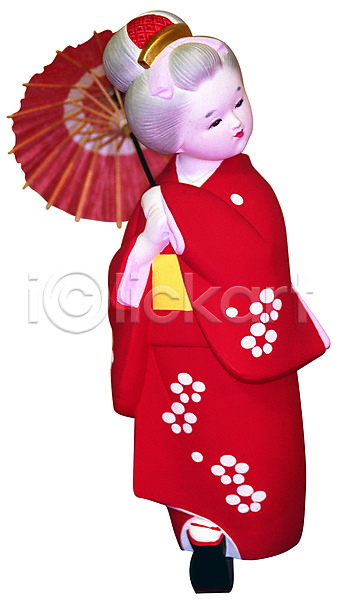 사람없음 여자 여자만 JPG 포토 기모노 놀이용품 누끼 빨간색 스튜디오촬영 실내 여자인형 오브젝트 우산 인형 일본 일본인형 일본전통인형 장난감 장식 전통소품 전통의상 전통인형 컬러 한개
