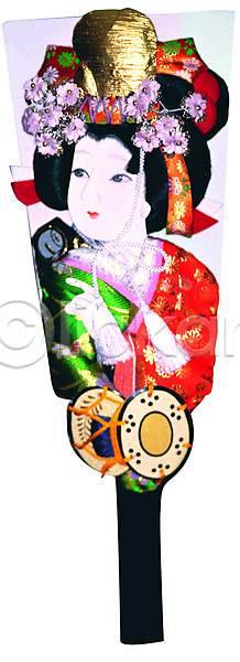 신체부위 여자 일본인 JPG 포토 그림 놀이용품 누끼 무늬 문양 스튜디오촬영 실내 얼굴 오브젝트 일본 장난감 전통소품 전통의상 한개