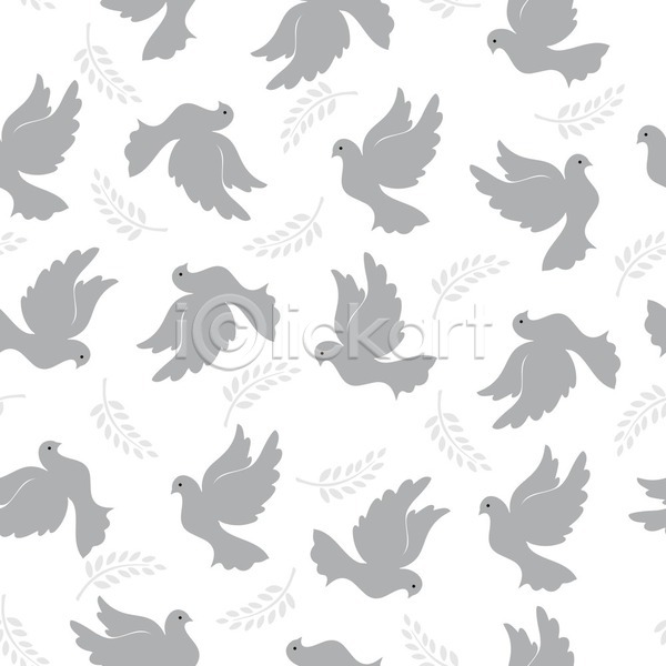 사람없음 EPS 일러스트 해외이미지 백그라운드 비둘기 여러마리 패턴 패턴백그라운드 해외202105 회색