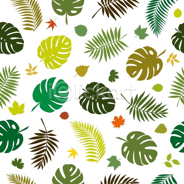 사람없음 EPS 일러스트 해외이미지 나뭇잎 낙엽 디자인 몬스테라 백그라운드 식물 열대잎 초록색 패턴 패턴백그라운드 해외202105