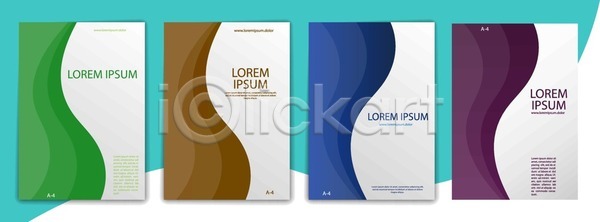 사람없음 EPS 일러스트 템플릿 해외이미지 갈색 곡선 무료이미지 보라색 북커버 비즈니스 세트 웨이브 초록색 파란색 팜플렛 포스터 해외202105 해외일러스트