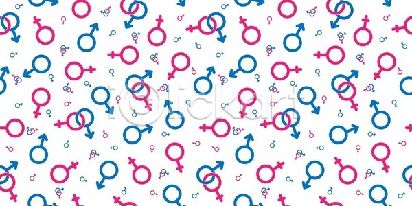 사람없음 EPS 일러스트 해외이미지 남자기호 디자인 백그라운드 분홍색 여자기호 파란색 패턴 패턴백그라운드 해외202105 해외일러스트