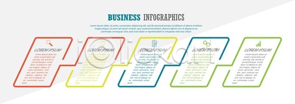 계획 사람없음 EPS 일러스트 해외이미지 그래픽 단계 비즈니스 사각형 연결 인포그래픽 자료 해외202105 해외일러스트