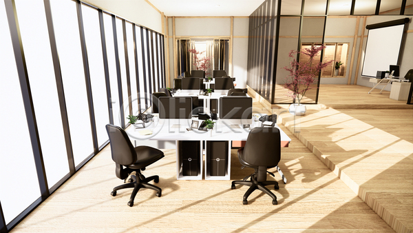 사람없음 3D JPG 포토 해외이미지 가구 비즈니스 사무실 실내 의자 인테리어 직장 창문 책상 해외202105 회사 회의실