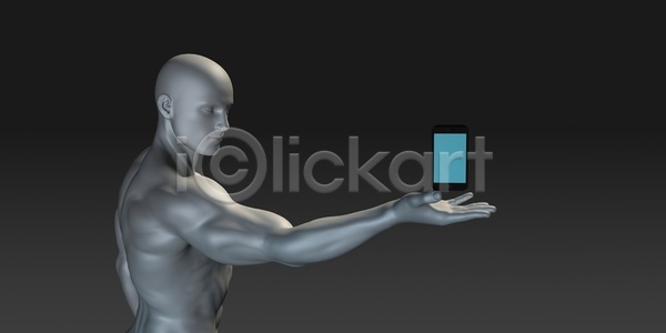 새로움 스마트 사람없음 성인 3D JPG 일러스트 포토 해외이미지 공백 디자인 보여주기 비즈니스맨 스마트폰 카피스페이스 특징 해외202004 해외202105 해외포토 핸드폰