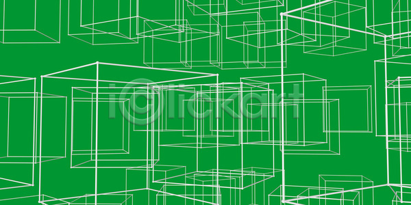 사람없음 JPG 포토 해외이미지 과학기술 디지털 디지털백그라운드 선 육면체 정보기술 초록색 해외202105 홀로그램