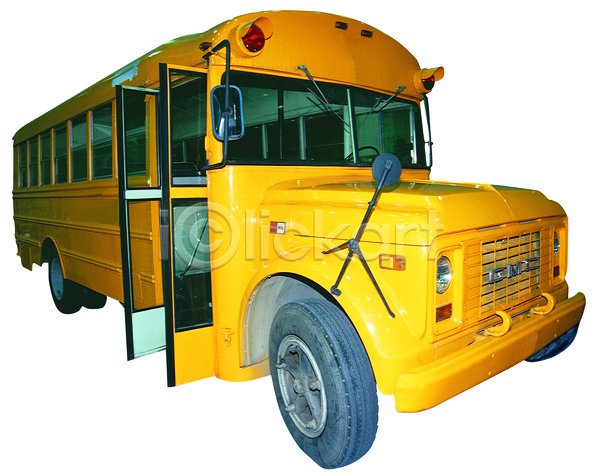 사람없음 JPG 포토 교통수단 노란색 누끼 대형버스 대형차 버스 스쿨버스 오브젝트 운송업 자동차 차(자동차) 컬러 한대