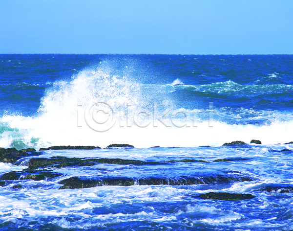 사람없음 JPG 포토 급류 돌(바위) 바다 바위(돌) 야외 자연 자연현상 주간 컬러 파도 풍경(경치) 하늘 한국 해변