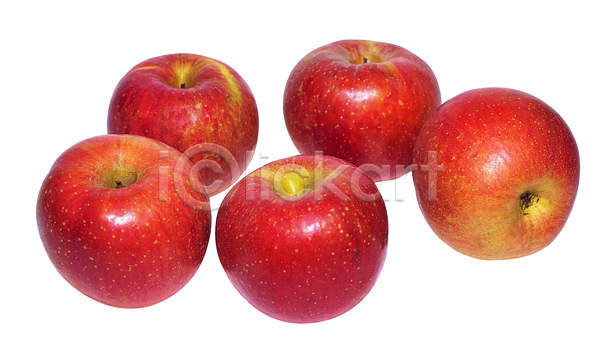 사람없음 JPG 근접촬영 포토 하이앵글 과일 농작물 누끼 빨간색 사과(과일) 스튜디오촬영 실내 여러개 열매 음식 컬러