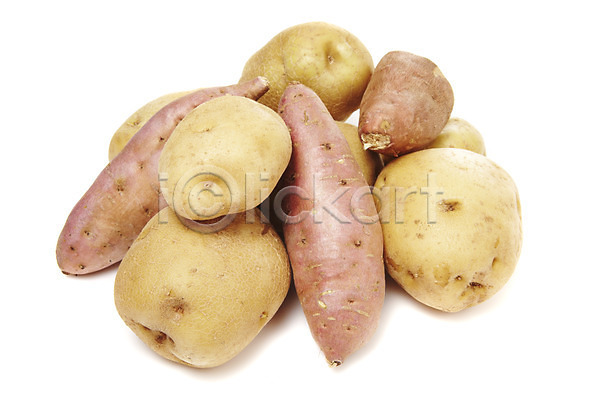 사람없음 JPG 포토 감자 고구마 농작물 다수 뿌리채소 스튜디오촬영 식재료 실내 여러개 음식 자주색 채소