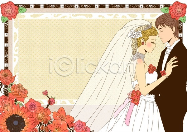 사랑 20대 남자 두명 사람 성인만 여자 청년만 PSD 카드템플릿 템플릿 결혼 결혼식 꽃 부케 신랑 신부(웨딩) 웨딩드레스 장미 정장 카드(감사) 턱시도 프로포즈