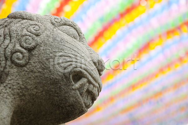 사람없음 JPG 포토 부처님오신날 불교 야외 연등 조각 조각(조소) 조각상 종교