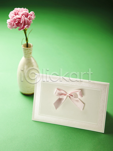감사 사람없음 JPG 포토 기념일 꽃 꽃병 분홍색 스튜디오촬영 식물 실내 어버이날 촬영 카네이션 카드(감사) 한송이
