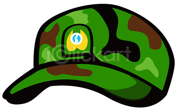 군대 사람없음 EPS 아이콘 군모 군용 모자(잡화) 예비군모자