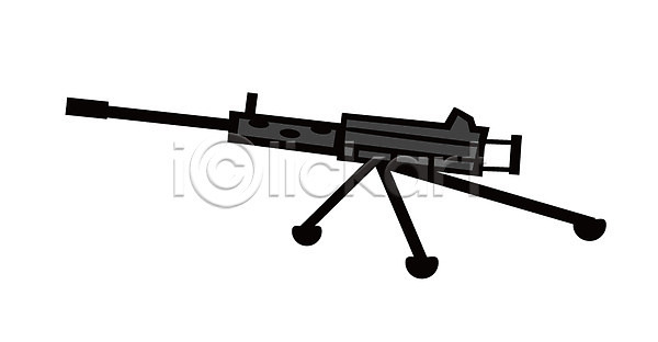 군대 사람없음 EPS 아이콘 군용 증기관총 총