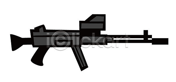군대 사람없음 EPS 아이콘 군용 소총 총