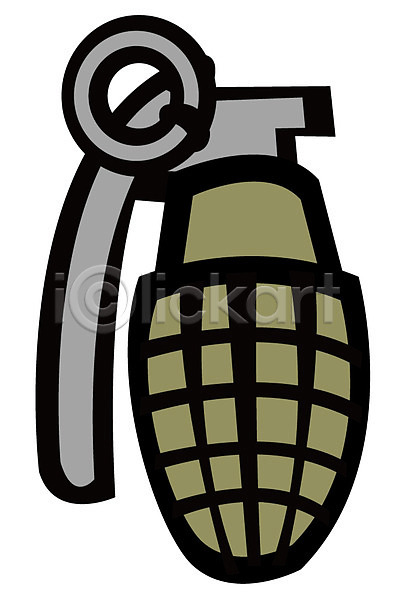 군대 사람없음 EPS 아이콘 군용 수류탄