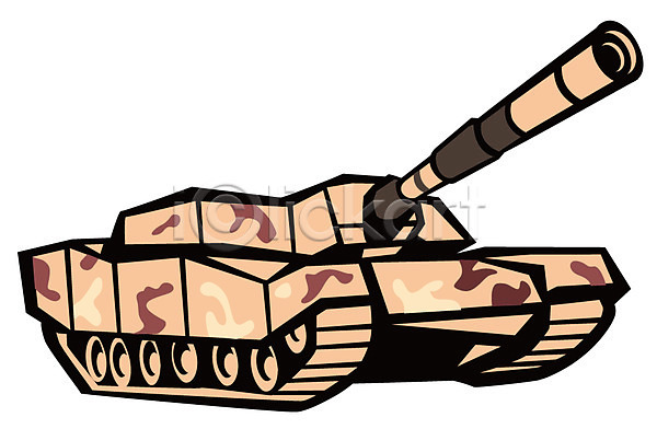 군대 사람없음 EPS 아이콘 군용 탱크