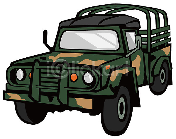 군대 사람없음 EPS 아이콘 군용 군용트럭 자동차 차(자동차) 트럭