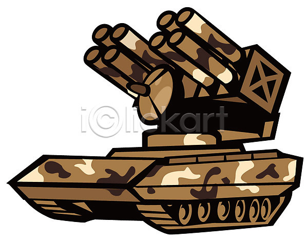 군대 사람없음 EPS 아이콘 군용 탱크