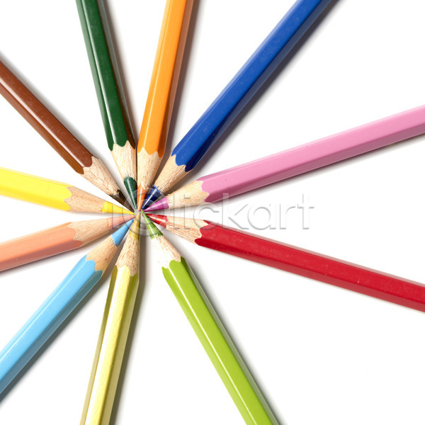 사람없음 JPG 포토 해외이미지 노란색 분홍색 빨간색 색연필 스펙트럼 연필 초록색 컬러풀 크레파스 파란색 해외202004 해외202105