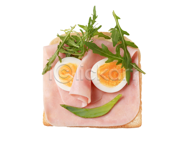 사람없음 JPG 포토 해외이미지 1 계란 고립 로켓 머리위 배열 빵 샌드위치 싱글 아루굴라 아침식사 음식 자르기 조각 토스트 해외202004 해외202105 햄 흰배경