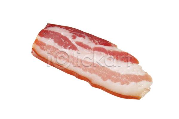 사람없음 JPG 포토 해외이미지 돼지고기 베이컨 삼겹살 식재료 해외202004 해외202105 흰배경