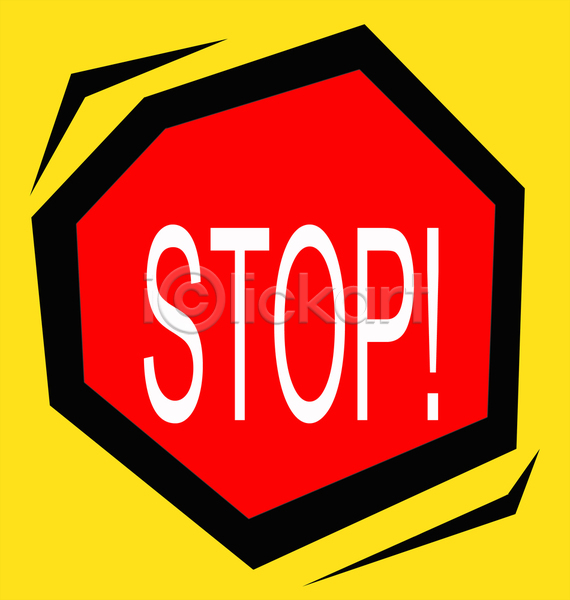 사람없음 JPG 아이콘 일러스트 포토 해외이미지 경고 교통시설 그래픽 그만 노란색 도로표지판 빨간색 사인 심볼 안전 정보 해외202004 해외202105