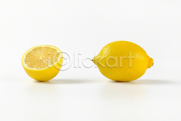 신선 사람없음 JPG 포토 해외이미지 레몬 반쪽 스튜디오촬영 해외202004 해외202105 흰배경