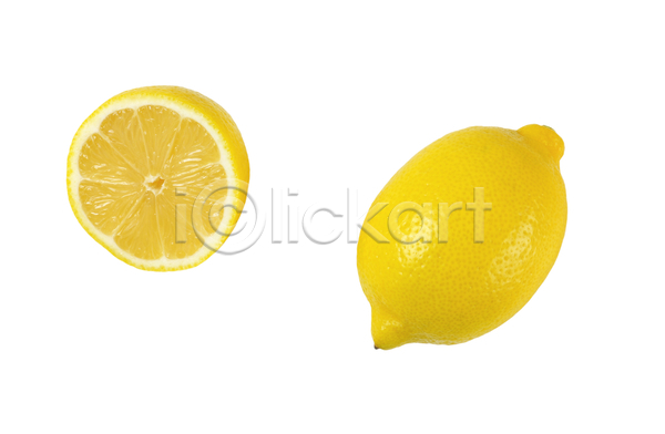 신선 사람없음 JPG 포토 해외이미지 레몬 반쪽 스튜디오촬영 해외202004 해외202105 흰배경