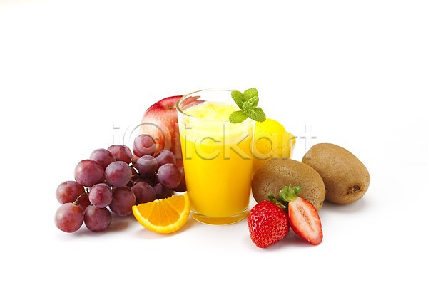 사람없음 JPG 포토 과일 과일주스 누끼 딸기 레몬 사과(과일) 스튜디오촬영 실내 오렌지 오렌지주스 음료 음식 제철과일 주스 키위 포도