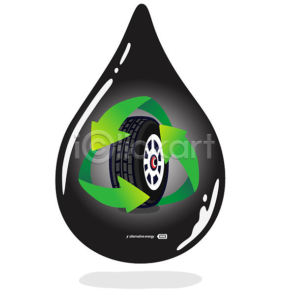 사회이슈 절약 환경보전 사람없음 EPS 일러스트 그린에너지 그린캠페인 기호 물방울 액체 에너지 자연보호 재활용 타이어 표시