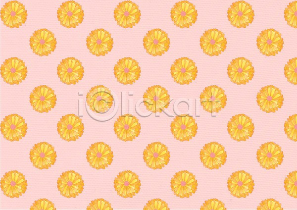 PSD 일러스트 꽃 꽃무늬 꽃백그라운드 노란색 무늬 백그라운드 패턴