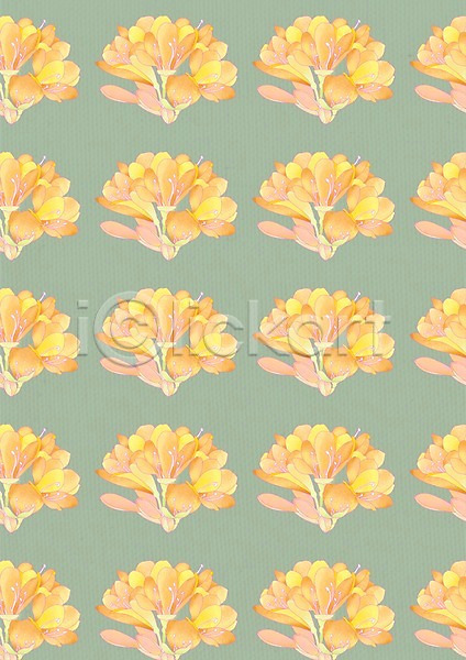PSD 일러스트 꽃 꽃무늬 꽃백그라운드 노란색 무늬 백그라운드 주황색 패턴
