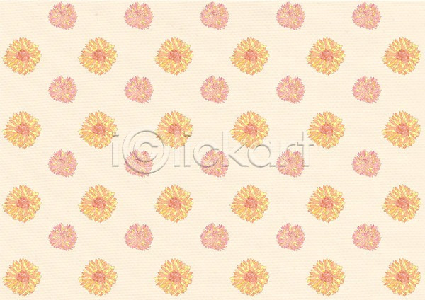 사람없음 PSD 일러스트 꽃 꽃무늬 꽃백그라운드 노란색 무늬 백그라운드 분홍색 패턴