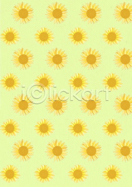 사람없음 PSD 일러스트 꽃 꽃무늬 꽃백그라운드 노란색 무늬 백그라운드 패턴 해바라기