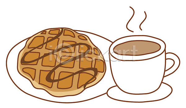 티타임 사람없음 EPS 아이콘 그릇 디저트 스티커 음료 음식 잔 접시 차(음료) 찻잔 커피 컵 컵받침 파이(빵)