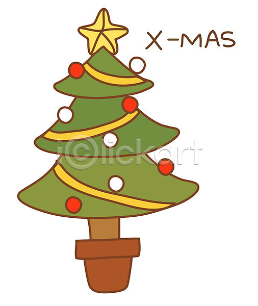 사람없음 EPS 아이콘 기념일 나무 별 스티커 오브젝트 이벤트 장식 크리스마스 크리스마스용품 크리스마스트리