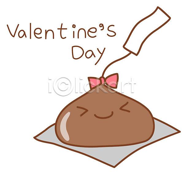 사람없음 EPS 아이콘 기념일 디저트 리본 발렌타인데이 선물 스티커 음식 이벤트 초콜릿 포장지