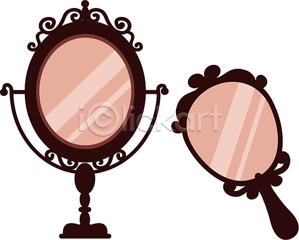 사람없음 EPS 아이콘 패션아이콘 거울 손거울 쇼핑 오브젝트 잡화 패션