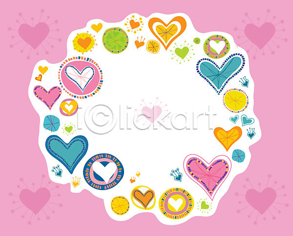 사랑 사람없음 EPS 일러스트 모양 무늬 백그라운드 분홍색 패턴 패턴프레임 프레임 하트