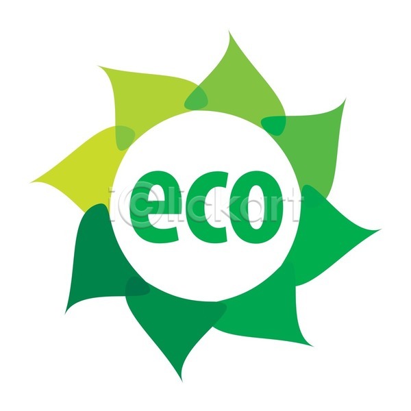 사람없음 EPS 일러스트 해외이미지 그린에너지 꽃 심볼 에코 원형 초록색 친환경 해외202004 해외202105