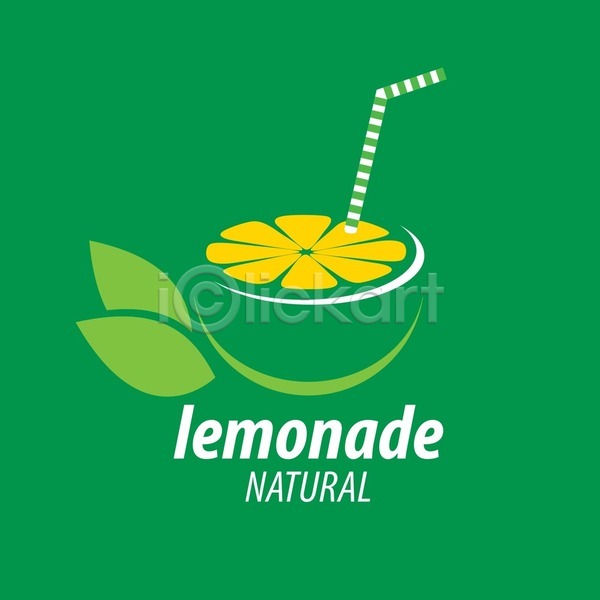 사람없음 EPS 일러스트 해외이미지 디자인 레모네이드 레몬 백그라운드 빨대 심볼 잎 해외202004 해외202105