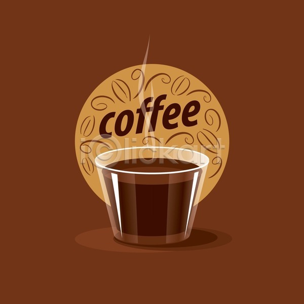 사람없음 EPS 일러스트 해외이미지 갈색 디자인 머그컵 백그라운드 심볼 음료 커피 커피잔 해외202004 해외202105
