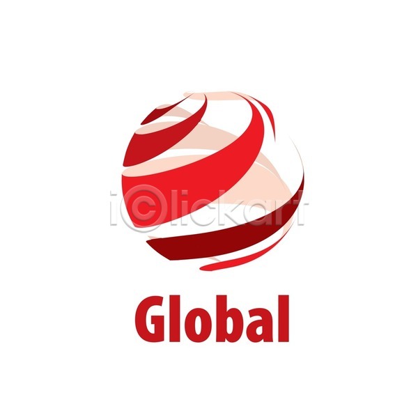 사람없음 EPS 일러스트 해외이미지 글로벌 비즈니스 빨간색 심볼 원형 해외202004 해외202105
