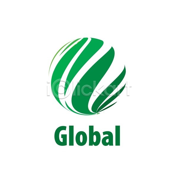 사람없음 EPS 일러스트 해외이미지 글로벌 비즈니스 심볼 원형 초록색 해외202004 해외202105