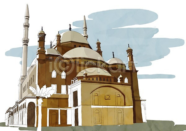 사람없음 PSD 일러스트 건물 건축물 관광지 도시 모스크 무함마드알리모스크 세계 세계여행 여행 이집트 카이로 해외 해외풍경