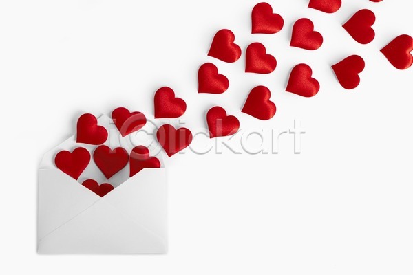 사랑 사람없음 JPG 포토 해외이미지 많음 빨간색 편지봉투 하트 해외202004 해외202105